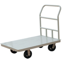 Multi-purpose 5-inch rubber wheel and nickel-plated handle handtruck/Hand push cart